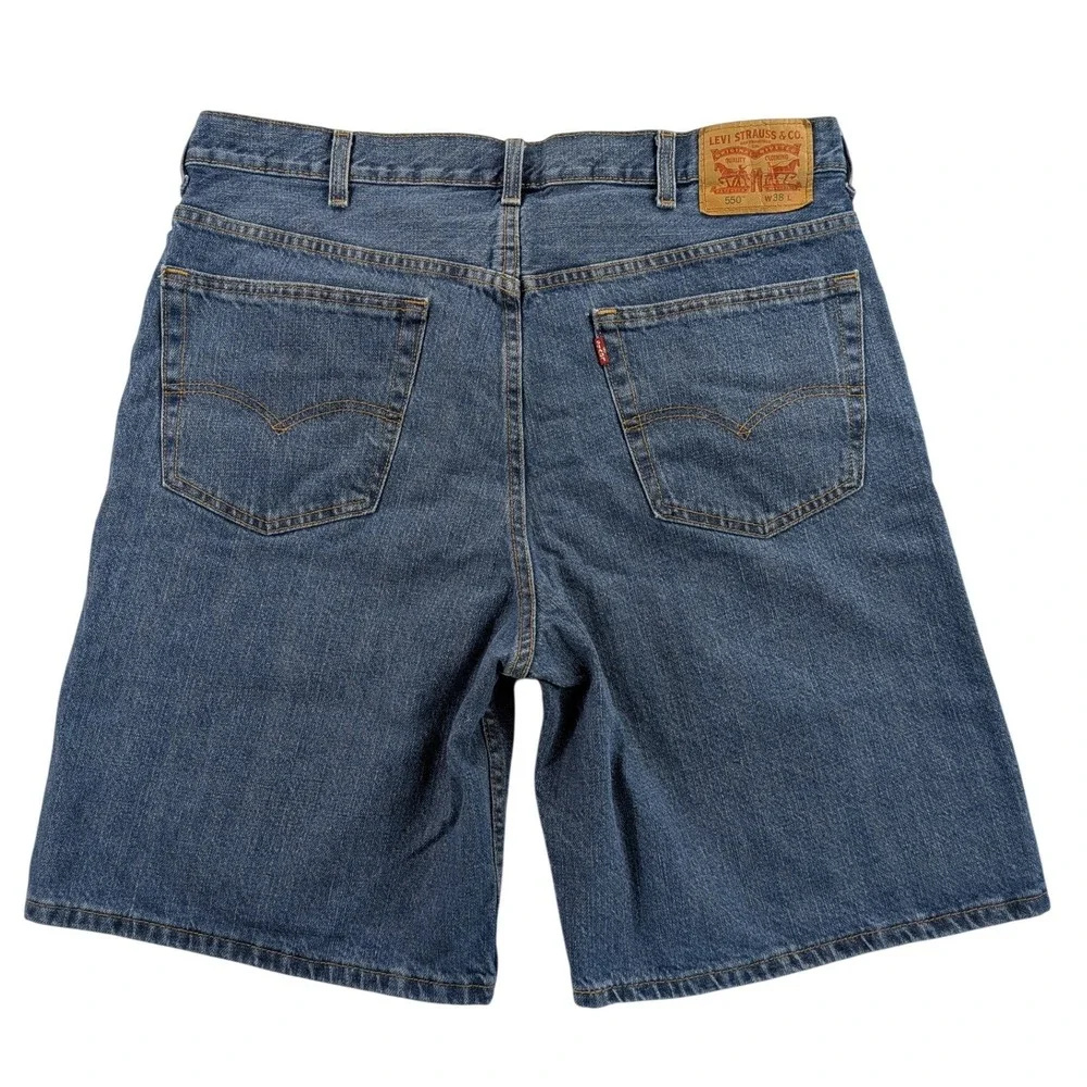 Levi's Shorts 550 Mens 38 Med Wash Denim Relaxed Fit Cotton Dad Jorts Grandpa‎